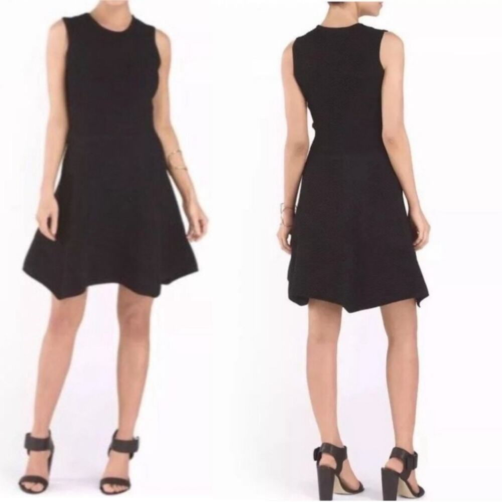 Torn By Ronny Kobo Designer Fit Flare Sleeveless Black Cocktail Dress Large